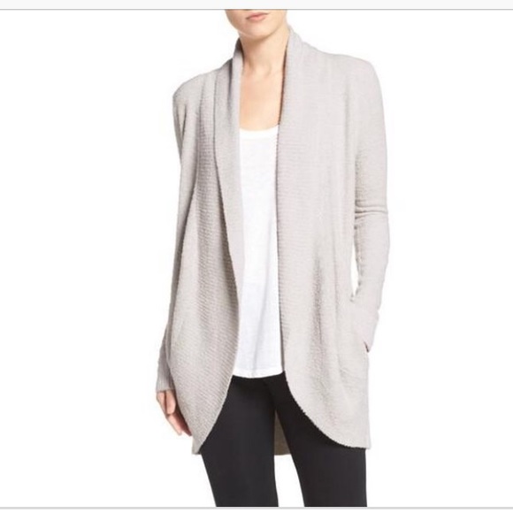 Barefoot Dreams Circle Cardi Silver 